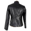 KOŽENÁ dámská černá bunda na zip BASIC LINE M, L