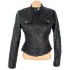 KOŽENÁ dámská černá bunda na zip NEXT M