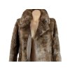 Pravý dámský hnědý kožich S