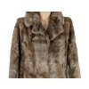 Pravý dámský hnědý kožich S
