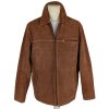 KOŽENÁ pánská hnědá bunda na zip BLAŽEK M