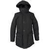 Pánský černý prošívaný kabát s kapucí SMOG S