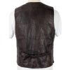 KOŽENÁ pánská černá vesta 50's Holywood authentique style M