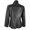 KOŽENÁ dámská černá bunda na zip Montgomery L