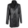 KOŽENÝ dámský černý měkký kabát CALYPSO S, L, XL, XXL