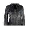 KOŽENÁ dámská černá bunda na zip Tom Tailor M