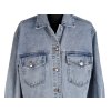 Dámská modrá džínová bunda M