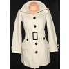 Vlněný dámský smetanový kabát s páskem ZARA S