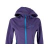 Dámská fialová softshellová bunda s kapucí ENVY 38