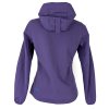 Dámská fialová softshellová bunda s kapucí ENVY 38