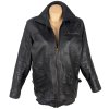 KOŽENÁ dámská černá zateplená bunda na zip Milan Leather M/L