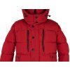 Pánská červená prošívaná zimní bunda s kapucí SMOG M