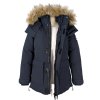 Dámská modrá zimní parka s kapucí SUPERDRY 12/40