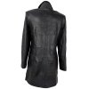 KOŽENÝ dámský černý kabát EVOCO L
