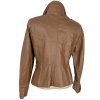KOŽENÁ dámská hnědá bunda na zip K Cero L