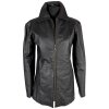 KOŽENÁ dámská černá bunda na zip David Club M