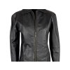 KOŽENÁ dámská černá bunda na zip David Club M