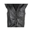 KOŽENÁ pánská černá vesta S/M