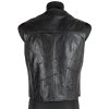 KOŽENÁ pánská černá vesta S/M