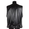 Kožená pánská černá vesta ALLYSA  XL*