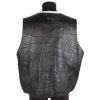 Kožená pánská černá vesta  XXL*