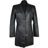 KOŽENÝ dámský černý kabát CERO M, L, XL