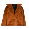 Dámský skořicový plyšový kožíšek AMISU 42