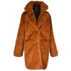 Dámský skořicový plyšový kožíšek AMISU 42