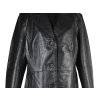 KOŽENÝ dámský černý kabát Woodpecker 20/46