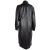 Kožený dlouhý černý kabát GALA PROSTĚJOV  L*