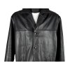 KOŽENÁ pánská černá zateplená bunda SAKI Leather 54