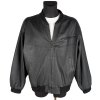 KOŽENÝ pánský černý bomber na zip 58