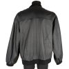 KOŽENÝ pánský černý bomber na zip 58