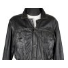 KOŽENÁ pánská černá bunda L
