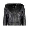 KOŽENÁ dámská černá bunda na zip TCM 40/42