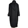 Dámský černý dlouhý oversize kabát H&M XXL