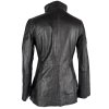 KOŽENÁ dámská černá bunda na zip Firenze S