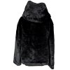 Dámská černá kožíšková bunda s kapucí ETAM 10/38