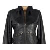 KOŽENÁ dámská černá bunda na zip Marks&Spencer M