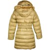 Dámský prošívaný zimní zlatý kabát s páskem a kapucí Hikiss M/38 6
