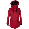 Dámská červená zimní parka s kapucí NAVAHOO S/M