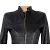 KOŽENÁ dámská černá bunda na zip S