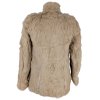 Pravý dámský hnědý kožich S
