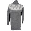 Dámský dlouhý šedý svetr se zimním vzorem F&F 10/38
