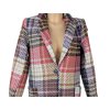 Bavlněný dámský károvaný kabát XS/S