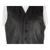 KOŽENÁ pánská hnědá zateplená vesta M/L