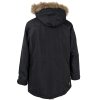 Dámská černá zimní parka s kapucí HEAD XL