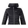 Dámský černý prošívaný kabát s kapucí Altisport S