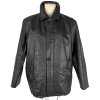 KOŽENÁ pánská černá bunda na zip K Cero XL