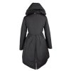Dámský prošívaný černý kabát s kapucí MONTE CERVINO  XS*